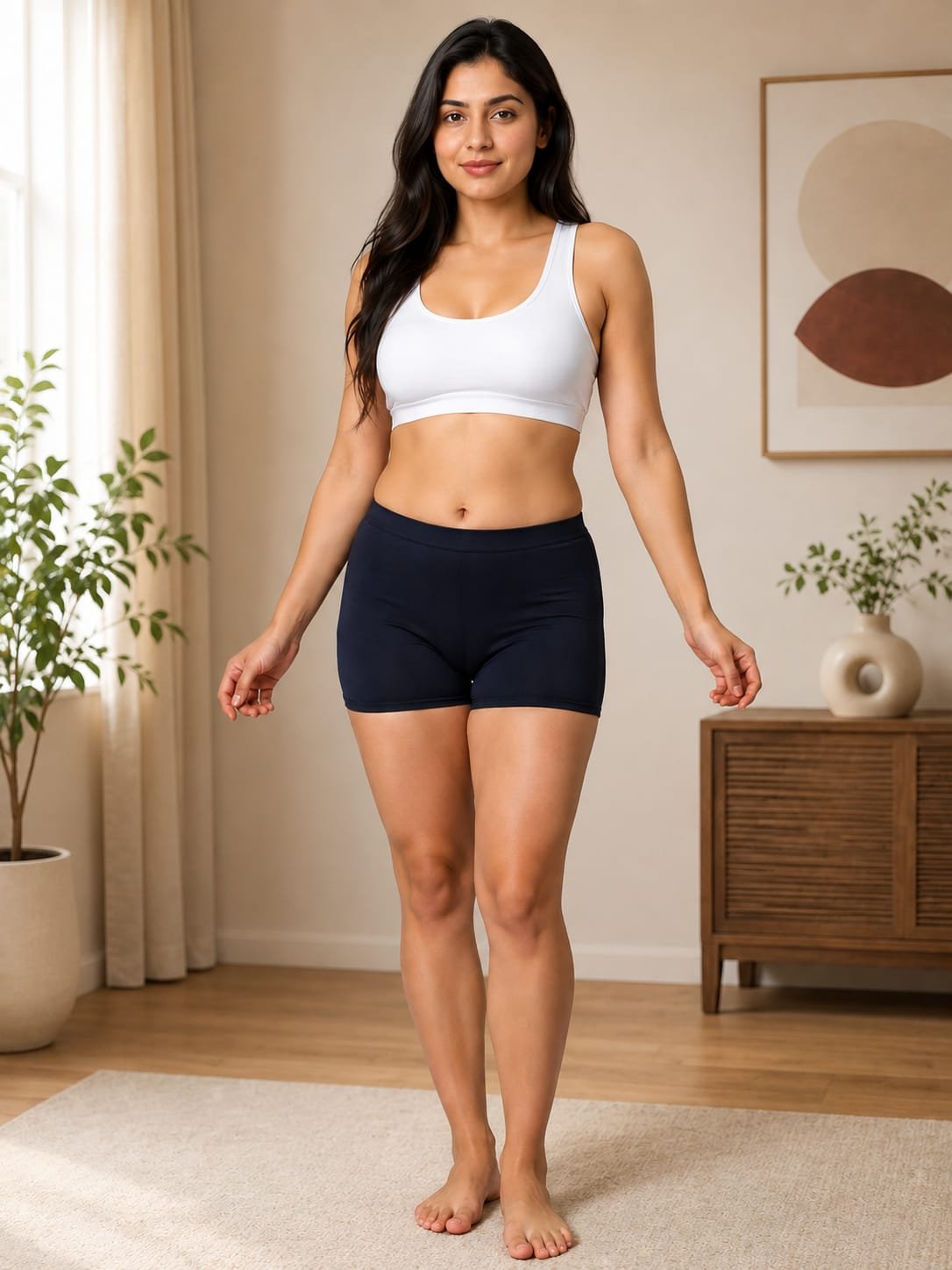 Women’s White Padded Non-Wired Everyday Comfort Bra - Image 4