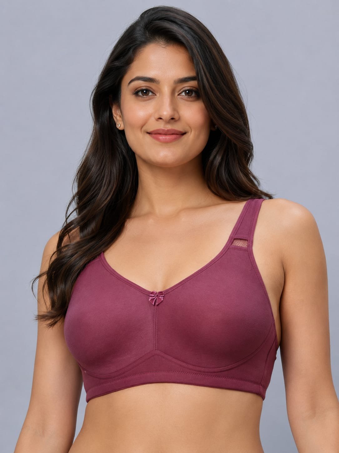 Women's Full Coverage Non-Padded Non-Wired Cotton Comfort Bra - Image 2
