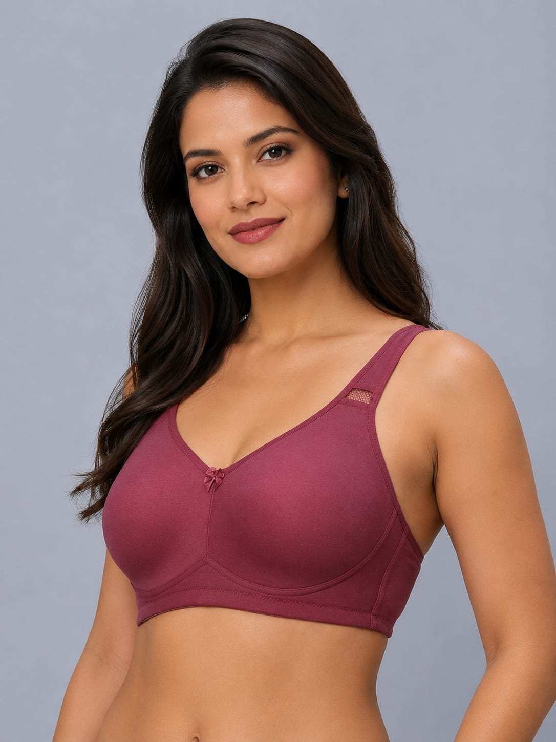 Women's Full Coverage Non-Padded Non-Wired Cotton Comfort Bra - Image 3
